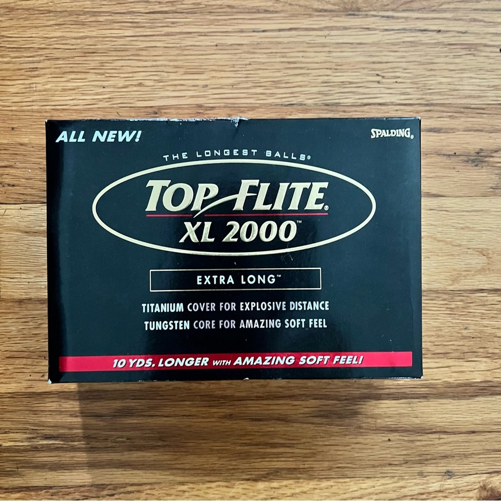 Top-Flite XL 2000 Extra Long Golf Balls - Black (12)